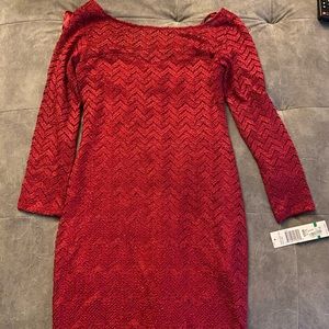 Red Glitter Dress
